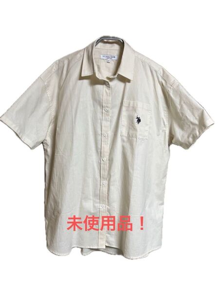 U.S. POLO ASSN. 半袖シャツ Lサイズ ホワイト系