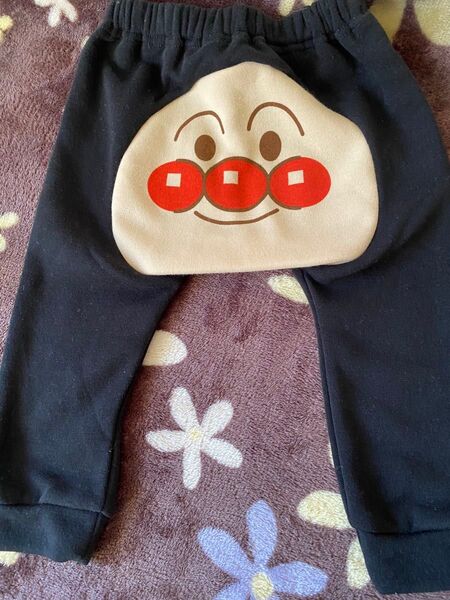 【新品未使用タグ付き】アンパンマン ボトムス 90 黒 パンツ アンパンマン ズボン ブラック