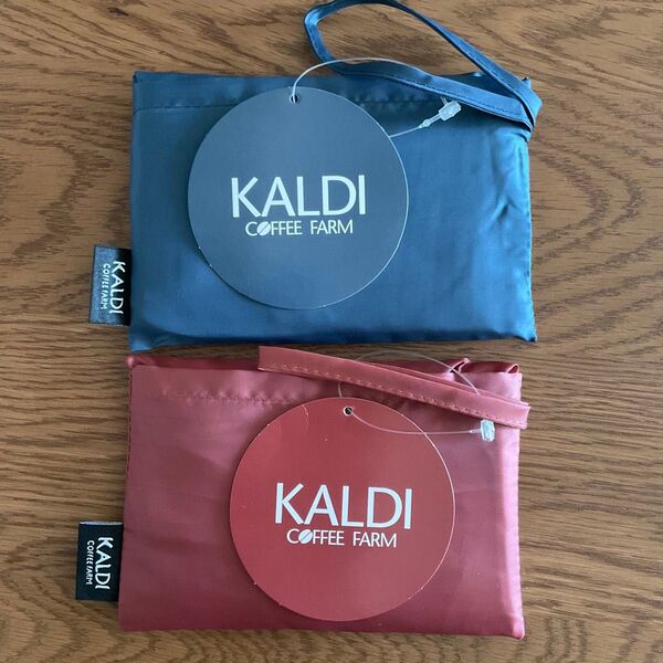 【KALDI 】KALDI カルディ エコバッグ オールドローズ クラシックブルー
