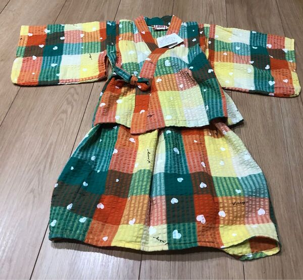 新品未使用★浴衣ドレス 女の子 WILL MERY 95 ベビー 甚平 お祭り 花火大会
