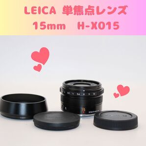 ★小型、軽量★ LEICA DG SUMMILUX 15mm 単焦点レンズ Panasonic パナソニック