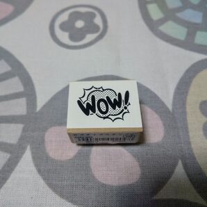 こどものかお ロゴタイプスタンプ「WOW!」