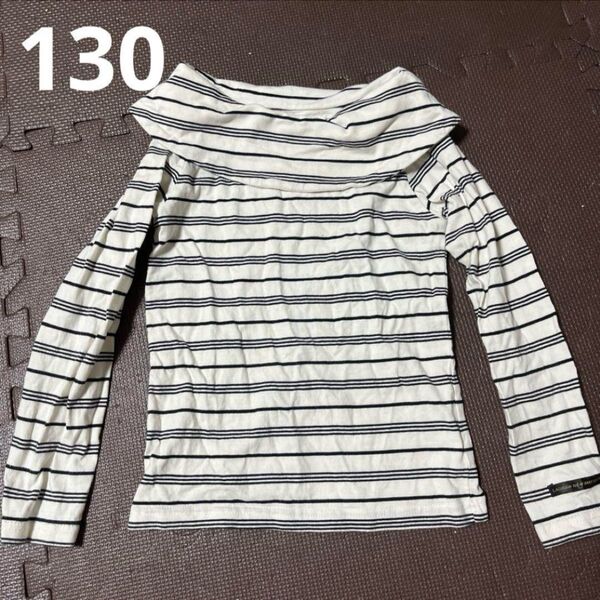 長袖 カットソー ロンT 130 長袖 ボーダー柄 トップス 長袖Tシャツ