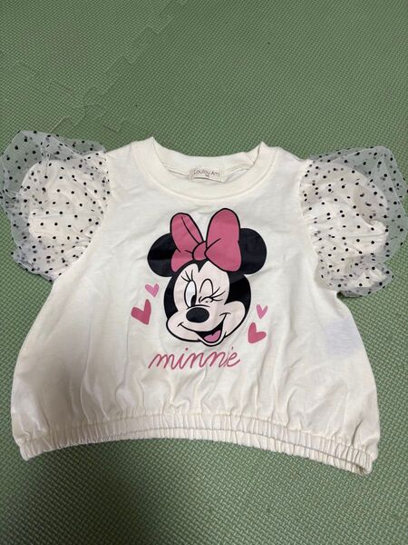 新品 ミニー ドットチュールトップス Tシャツ 100 Tシャツ 半袖