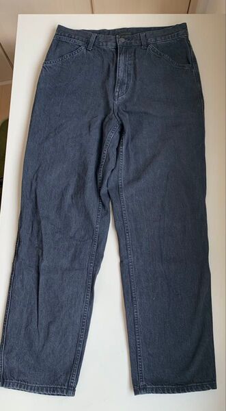 セール★極美品★ UNIQLO ユニクロ ワイドフィットジーンズ ブラック 31 L デニム