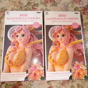 ワンピース フィギュア GLITTER & GLAMOURS しらほし姫 Aカラー 2体セット