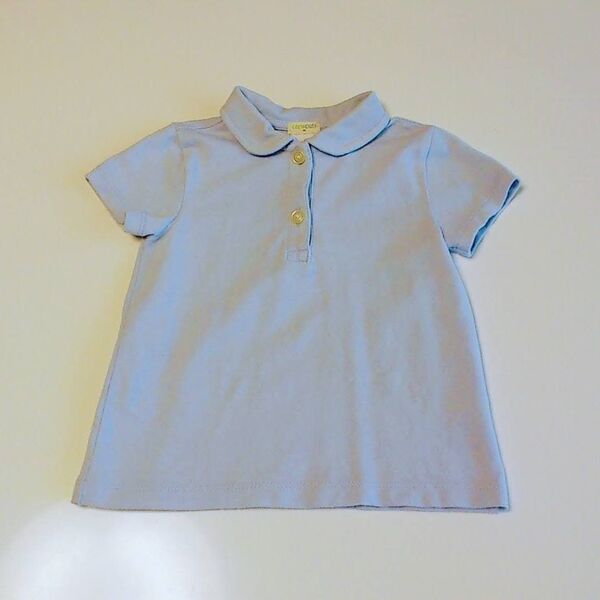 中古 J.crew 半袖 丸えりポロシャツ 幼稚園 crewcuts ガールズ 2Y 制服 夏服 保育園 ジェイクルー