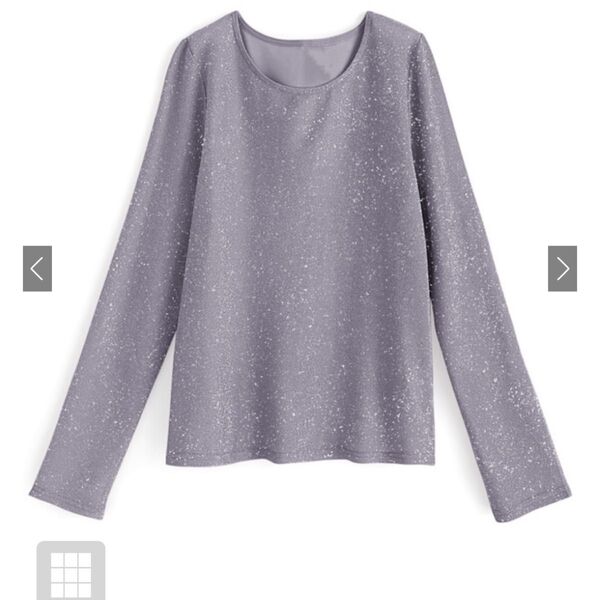 タグ付き GRL ラメカットトップス ask31 ブルー