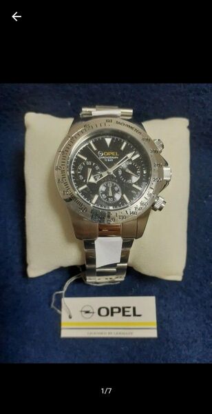 腕時計 opel クロノグラフ 黒文字盤 新品 CHRONOGRAPH