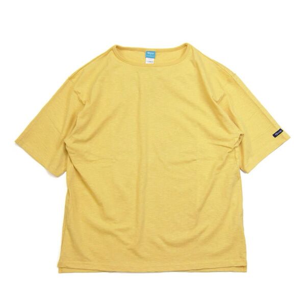 TIEASY ティージー HDCS ライト ビッグ ボートネック Tシャツ メンズ 半袖 スラブ 天竺 コットン 日本製