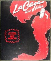 *M0917 舞台パンフ「La Cage aux folles(ラ・カージュ・オ・フォール)」ブロードウェイ・ミュージカル　現地版　別紙出演者リスト付き_画像2