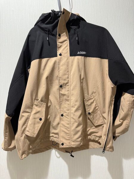 GERRY ジャケット ベージュ ブラック 切り替え