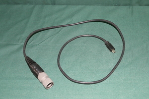 沖縄米軍使用 PRC 6ピン 接続 ケーブル 約92cm 中古 装備用 コレクションなどに