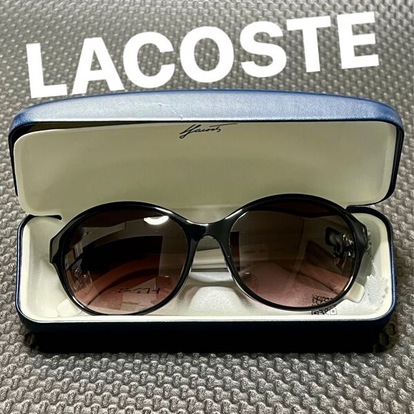 【美品】LACOSTE(ラコステ) レトロ バイカラー サングラス L808SA 001