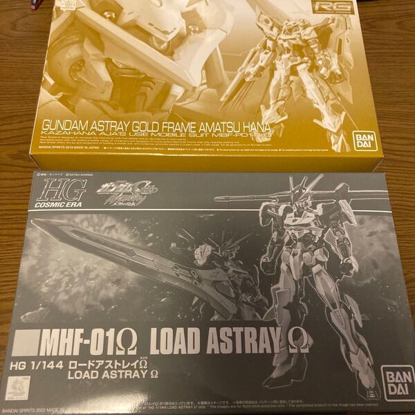 RG ガンダムアストレイゴールドフレーム天ハナ+HGCE ロードアストレイΩ