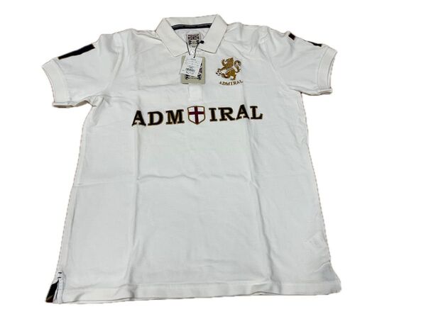 アドミラルadmiral 半袖ポロシャツ ゴルフウェア XL ホワイトベージュ
