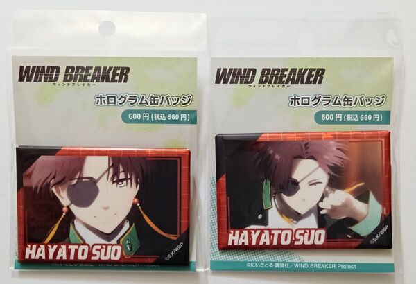 WIND BREAKER 蘇枋隼飛 ホログラム缶バッジ 2個セット B&C デザイン10&11 新品未開封