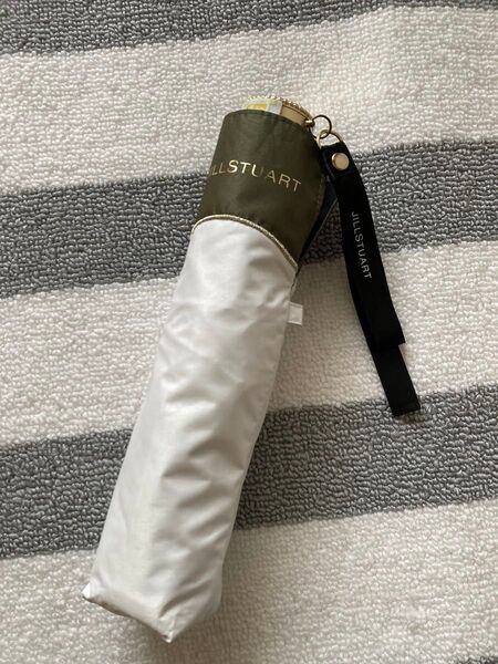 JILL STUART ジルスチュアート バイカラー柄 晴雨兼用傘 折りたたみ