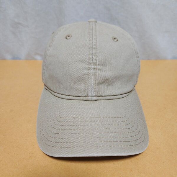 ニューエラ NEW ERA ベージュ 無地 キャップ 帽子 古着
