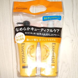 9袋 Essential なめらかキューティクルケア シャンプー&コンディショナー ペアセット