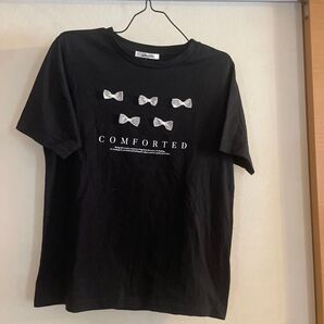 glamb COMFORTED Tシャツ 黒 リボン