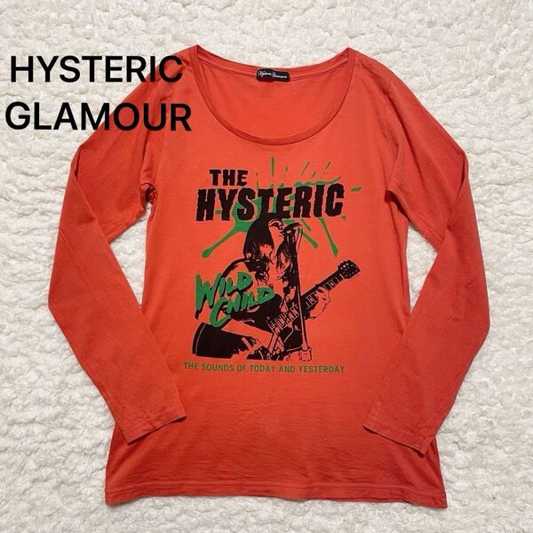 ヒステリックグラマー HYSTERIC GLAMOUR ギターガール プリント 長袖 Tシャツ ヒスガール Y2K