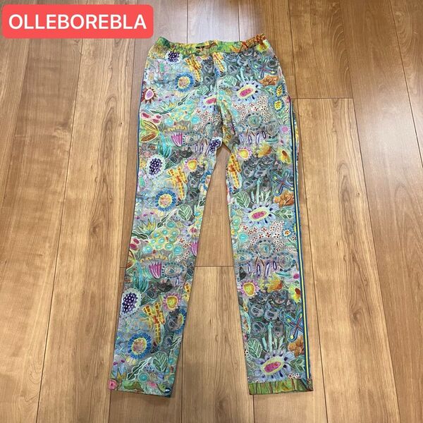 【美品】OLLEBOREBLA アルベロベロ パンツ お花とぶたさん Mサイズ