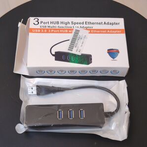 USBハブ(3ポート+LAN)
