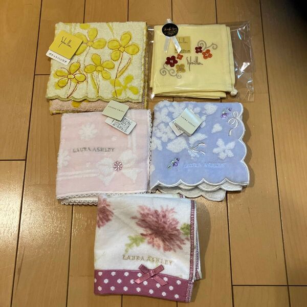 ローラアシュレイ、シビラ、ハンカチセット