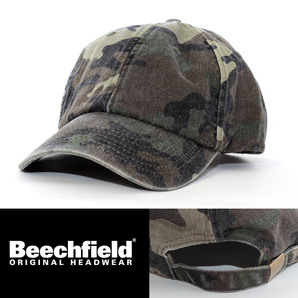 ローキャップ 帽子 Beechfield ビーチフィールド Low-profile vintage cap カモフラ 迷彩 BC655-O-VIJUCA イギリス ブランド