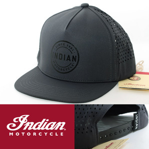 キャップ 帽子 インディアン モーターサイクル Indian Motorcycle Block Print Ripstop Cap グレー 2862793 USA 平ツバ モータースポーツ