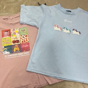 Tシャツ シャツ2枚 150 キッズ 女の子 トップス セット