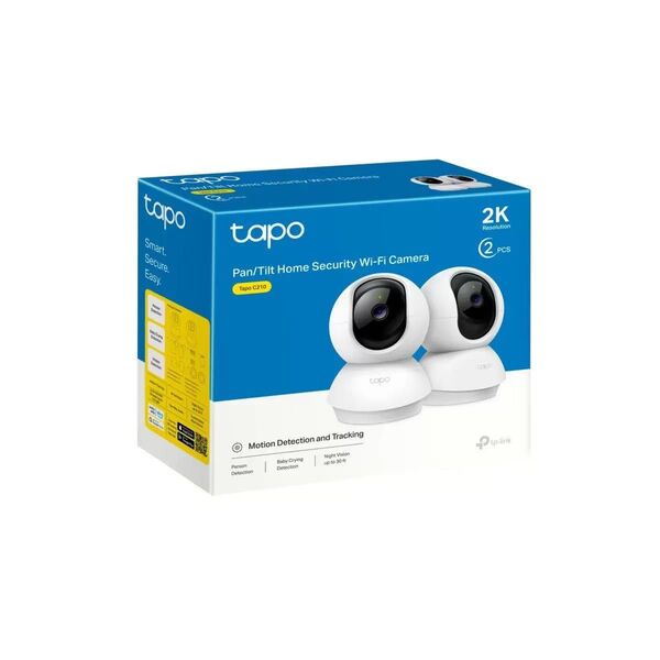 TP-Link (ティーピーリンク) パンチルト ネットワークWi-Fiカメラ 2個入り Tapo C210