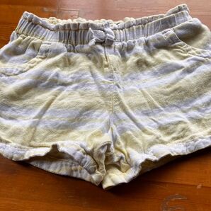 100 ショートパンツ オールドネイビー 短パン 黄色 イエロー ボーダー