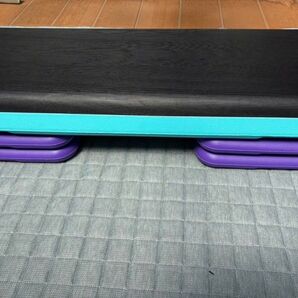 イエスフォーオール (Yes4All) エアロビクスプラットフォーム 4つのライザー付き ティール・パープル