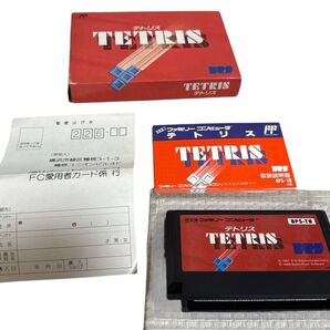 ファミコンソフト テトリス 取説 ハガキ付き 箱
