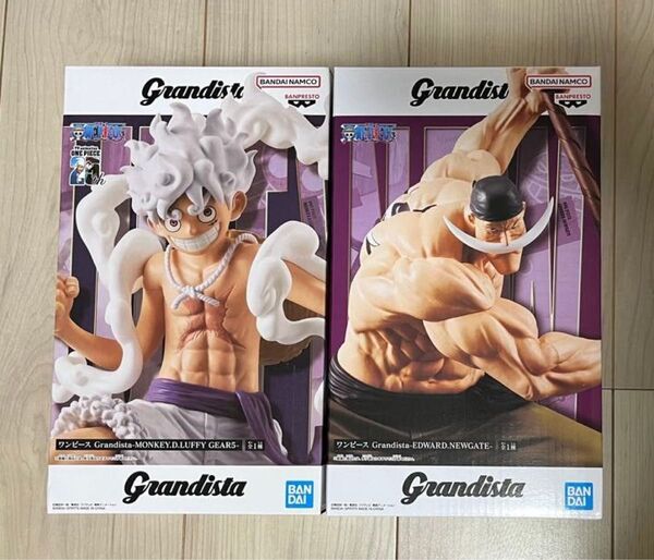 ワンピース Grandista EDWARD.NEWGATE MONKEY.D.LUFFY GEAR5 フィギュア 2体セット