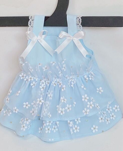 ハンドメイドペット服 犬服背丈:21c m胴回り:31cm (B23)