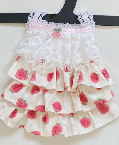 ハンドメイドペット服 犬服背丈:21cm胴回り:31cm (B30)夏用