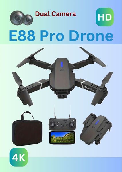 【新品】二重カメラ折り畳み式ドローン(リチウム電池付き)