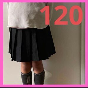 スカート 120 黒 キッズ ジュニア ダンス プリーツスカート インナー付 発表会 フォーマル ミニスカート 可愛い 韓国