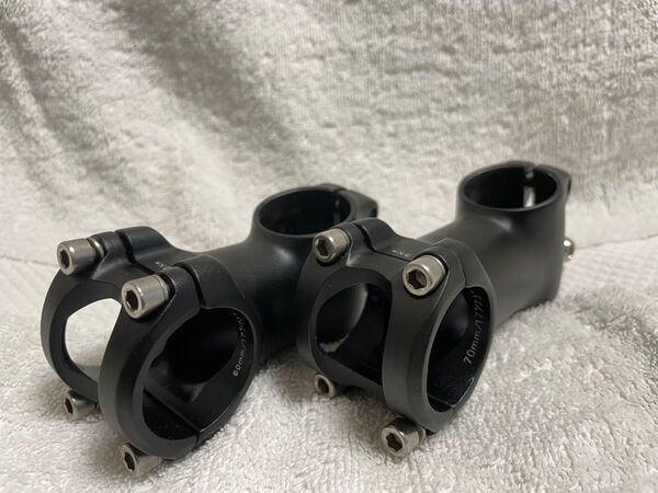 【美品(送料込)】BENEFIT製 アルミステム 70mm & 60mmペアセット(φ31.8 / 17°, 73°)
