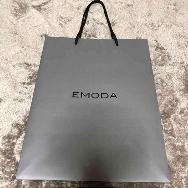 EMODA ショッパー 大 グレー エモダ ショップ袋 紙袋
