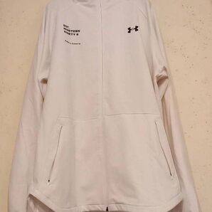 UNDER ARMOUR ジャージ ジャケット アンダーアーマー パーカー 裏起毛 ホワイト 白