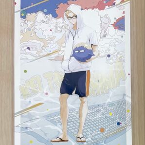 月島蛍 ハイキュー!! 文房具カフェ ポストカード カラービーチモチーフ