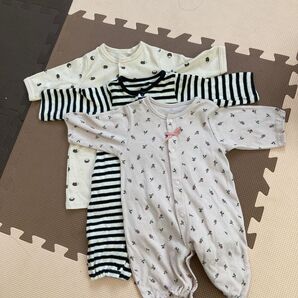 赤ちゃん洋服 新生児 ロンパース 3枚セット