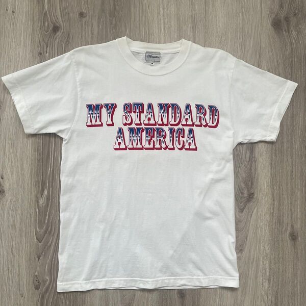 ACOUSTIC(アコースティック)半袖Tシャツ ホワイト/Mサイズ アメカジ 古着 ヴィンテージ プリントTシャツ