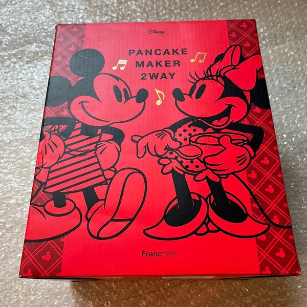 Francfranc Disney ミッキー&ミニー パンケーキメーカー 2WAY 未使用