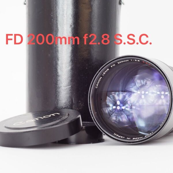 Canon キヤノン FD 200mm f2.8 S.S.C. オールドレンズ