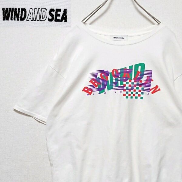 希少 ウィンダンシー フロント ロゴ ホワイト オーバーサイズ 半袖 Tシャツ